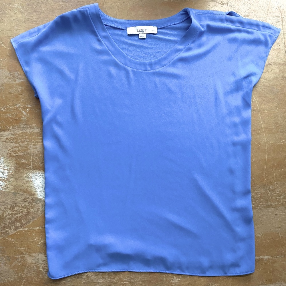 Loft XXSP Periwinkle Blue Tee